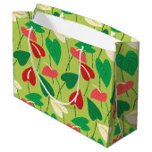 フラミカラフルンゴ花柄中抱き枕 ラージペーパーバッグ (裏面アングル)