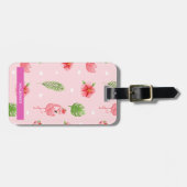 フラミパーソナライズされたゴしゃれている&モンステラ ラゲッジタグ (正面横)