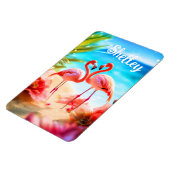 フラミパーソナライズされたンゴをテーマにした磁石 マグネット (左側)