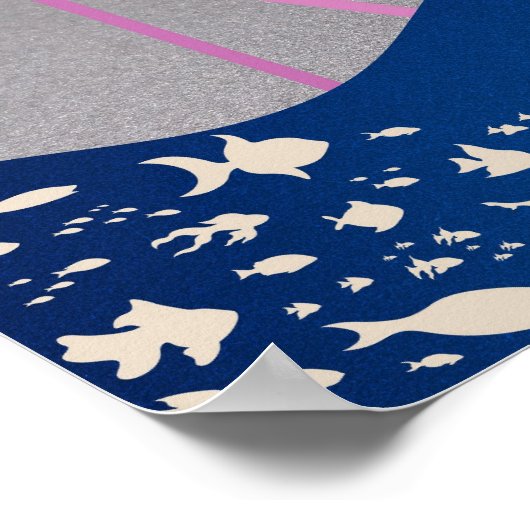 フラミファンキーサイケデリックンゴのポスター ポスター (角)