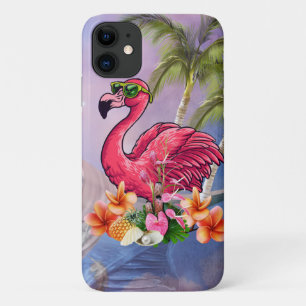 フラミンおもしろいゴ iPhone 11 ケース