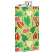 フラミンカラフルゴ花柄の柱ろうそく フラスク (右)