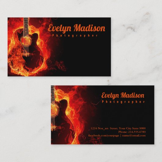フラミングギターデジタル 名刺 (正面/裏面)