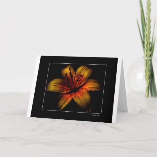 フラミングパッションフラワー カード (正面)