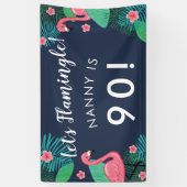 フラミングルだ！ – トロピカルバースデーパーティー 横断幕 (縦)