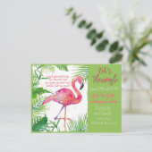 フラミングルだ！招待状 ポストカード (スタンド正面)