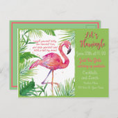 フラミングルだ！招待状 ポストカード (正面/裏面)