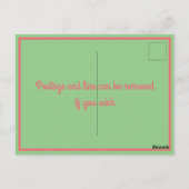 フラミングルだ！招待状 ポストカード (裏面)