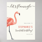 フラミングルトロピカルバースデーパーティーへようこそ ポスター (正面)