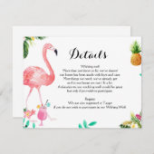 フラミングルバチェロレッテウィークエンド詳細カード エンクロージャーカード (正面/裏面)