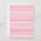 フラミングルフラミンゴ熱帯ベビーシャワー 招待状 (裏面)