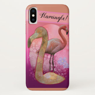 フラミングルフローラフラミンゴ iPhone X ケース