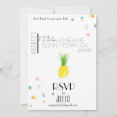 フラミングル婚約 招待状 (裏面)