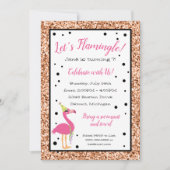 フラミングル！ピンク・フラミンゴの誕生パーティー 招待状 (正面)