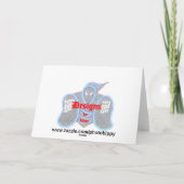 フラミンゴあいさつカード カード (裏面)