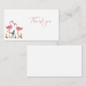 フラミンゴありがとう エンクロージャーカード (正面/裏面)