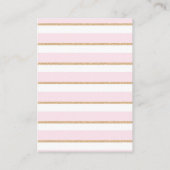 フラミンゴおむつラッフルベビートロピカルサマーフローラ エンクロージャーカード (裏面)