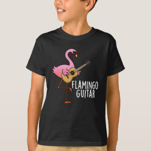 フラミンゴおもしろいギター音楽プンダークBG Tシャツ