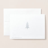 フラミンゴおもしろいクリスマス 箔カード (裏面封筒付き)