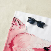 フラミンゴおもしろいビーチタオルからのアドバイス ビーチタオル (インサイチュ)