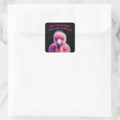 フラミンゴおもしろいーの侮辱のユーモアコーヒー スクエアシール (バッグ)