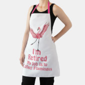 フラミンゴおもしろい退職引用文 エプロン (インサイチュ)