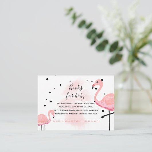 フラミンゴお母さんベビー エンクロージャーカード (スタンド正面)