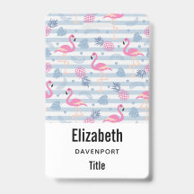 フラミンゴお洒落とパイナップルパターン