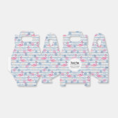 フラミンゴお洒落とパイナップルパターン フェイバーボックス (折り畳みなし)