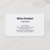 フラミンゴお洒落とパイナップルパターン 名刺 (裏面)