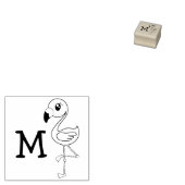 フラミンゴかわいい子供たち ラバースタンプ (押印)