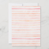 フラミンゴかわいらしベビーシャワー招待状 招待状 (裏面)