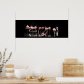 フラミンゴかわいらし ポスター (キッチン)