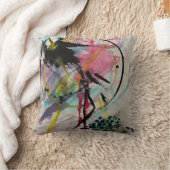 フラミンゴがタンゴ枕を踊るフロフ クッション (ブランケット)