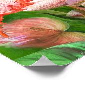 フラミンゴがパラダイスアートポスター/プリント ポスター (角)