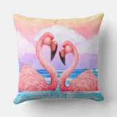 フラミンゴがパレードに登場 クッション (裏面)