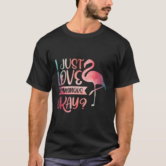 フラミンゴが大好き Tシャツ (正面)