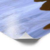 フラミンゴが水の片足に浮かぶ フォトプリント            (角)