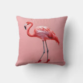 フラミンゴが赤いハイヒール クッション (裏面)
