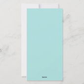 フラミンゴすてきスの休日の写真と色の選択 シーズンカード (裏面)