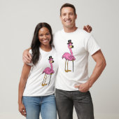 フラミンゴとしてペンテンショナ歩くスティック Tシャツ (ユニセックス)