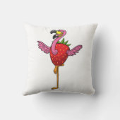 フラミンゴとイチゴ クッション (裏面)