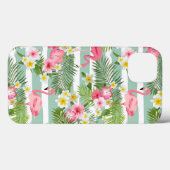 フラミンゴとストライプ Case-Mate iPhoneケース (裏面 (横))