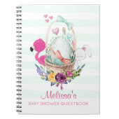 フラミンゴとバニーがいるのかわいい卵|過去記事 ノートブック (正面)