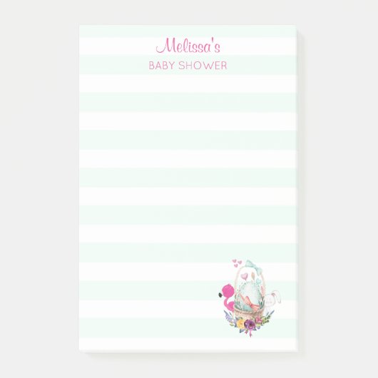 フラミンゴとバニーがいるのかわいい卵|過去記事 ポストイット (正面)