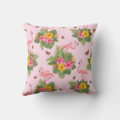 フラミンゴと蝶1 クッション (裏面)