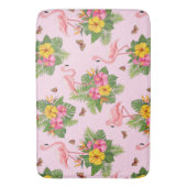 フラミンゴと蝶1 バスマット (正面縦)