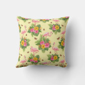 フラミンゴと蝶2 クッション (裏面)