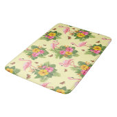 フラミンゴと蝶2 バスマット (アングル)