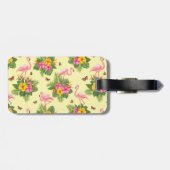 フラミンゴと蝶2 ラゲッジタグ (裏面横)